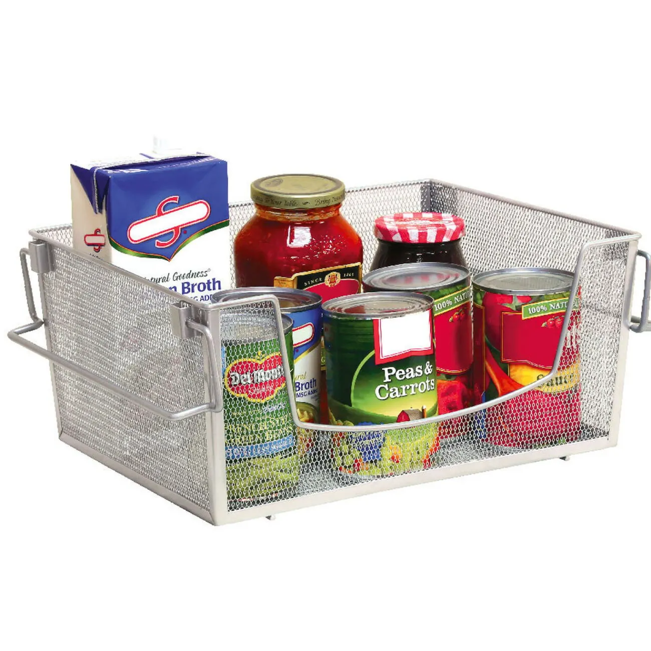 Outlet Panier superposable gris argenté Rangement De Cuisine