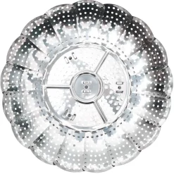 Panier vapeur réglable métal gris Ø28,5xH9,5cm Cuisson
