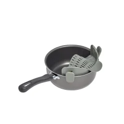 Best Passoire casserole à clips silicone gris Préparation Culinaire