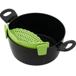 Best Passoire casserole à clips silicone gris Préparation Culinaire