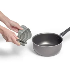 Best Passoire casserole à clips silicone gris Préparation Culinaire
