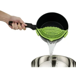 Best Passoire casserole à clips silicone gris Préparation Culinaire