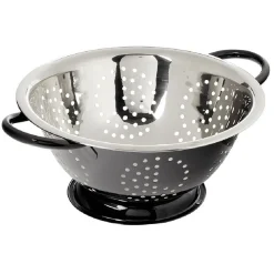 Discount Passoire ronde en inox noir et gris Préparation Culinaire