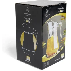 Pichet avec anse et bec verseur 1L verre transparent|Gifi Online