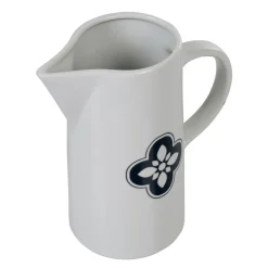 Pichet blanc avec motif fleur gris Dolce Vita|Gifi Online