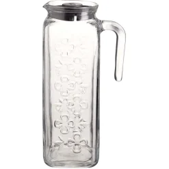 Pichet en verre avec couvercle 1,2L|Gifi Outlet