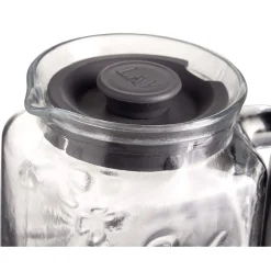 Pichet en verre avec couvercle 1,2L|Gifi Outlet