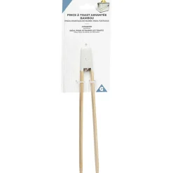 Sale Pince à toast aimantée en bambou Préparation Culinaire