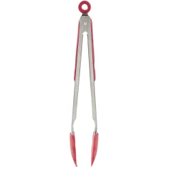 Hot Pince à viande en inox plastique rouge gris Préparation Culinaire