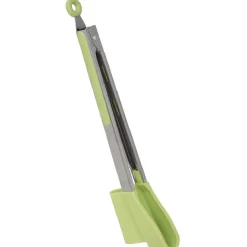 Discount Pince spatule 2 en 1 inox silicone vert Préparation Culinaire