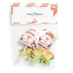 Sale Pique apéritif Noël x20 Vaisselle Et Accessoires De Table