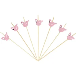 Pique pour apéritif décor pastéque, ananas, cactus ou flamand rose en bambou x30|Gifi Clearance
