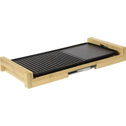 New Plancha grill en bambou 1500W Petit Électroménager