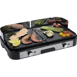 New Plancha électrique double thermostat Petit Électroménager