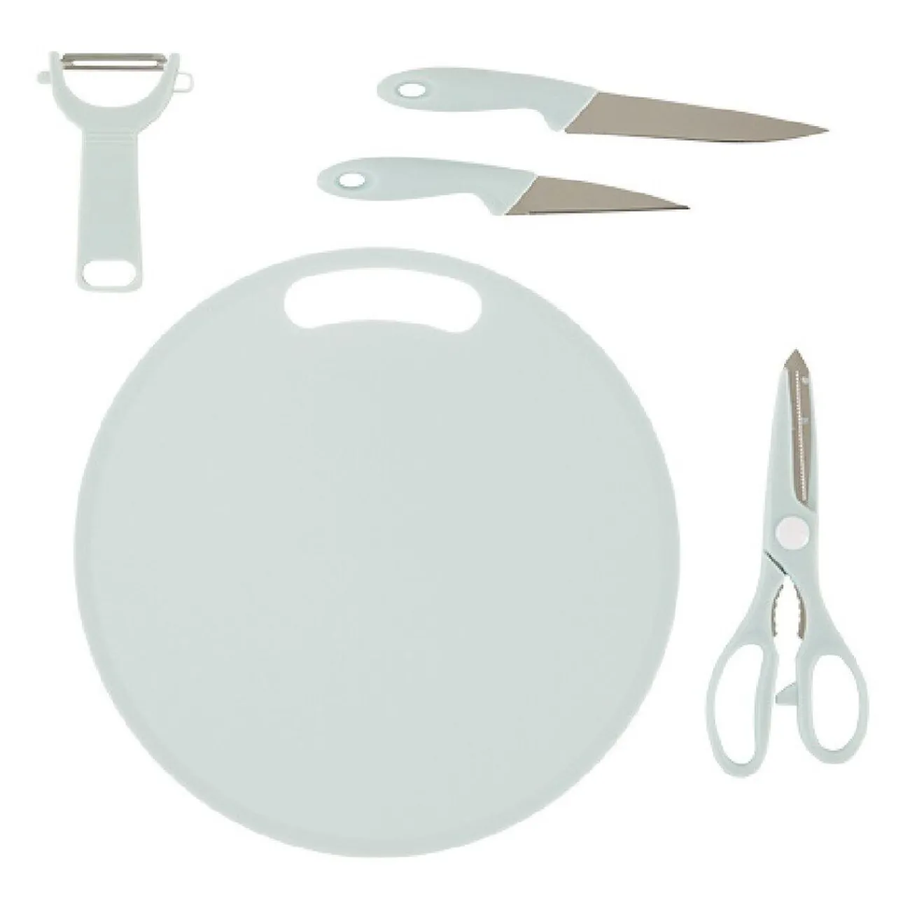 Best Planche à découper + 4 ustensiles de cuisine Préparation Culinaire