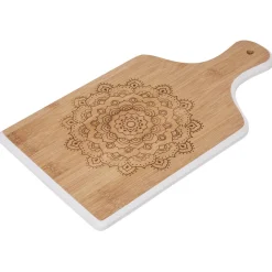Hot Planche à découper bambou décor rosace Préparation Culinaire
