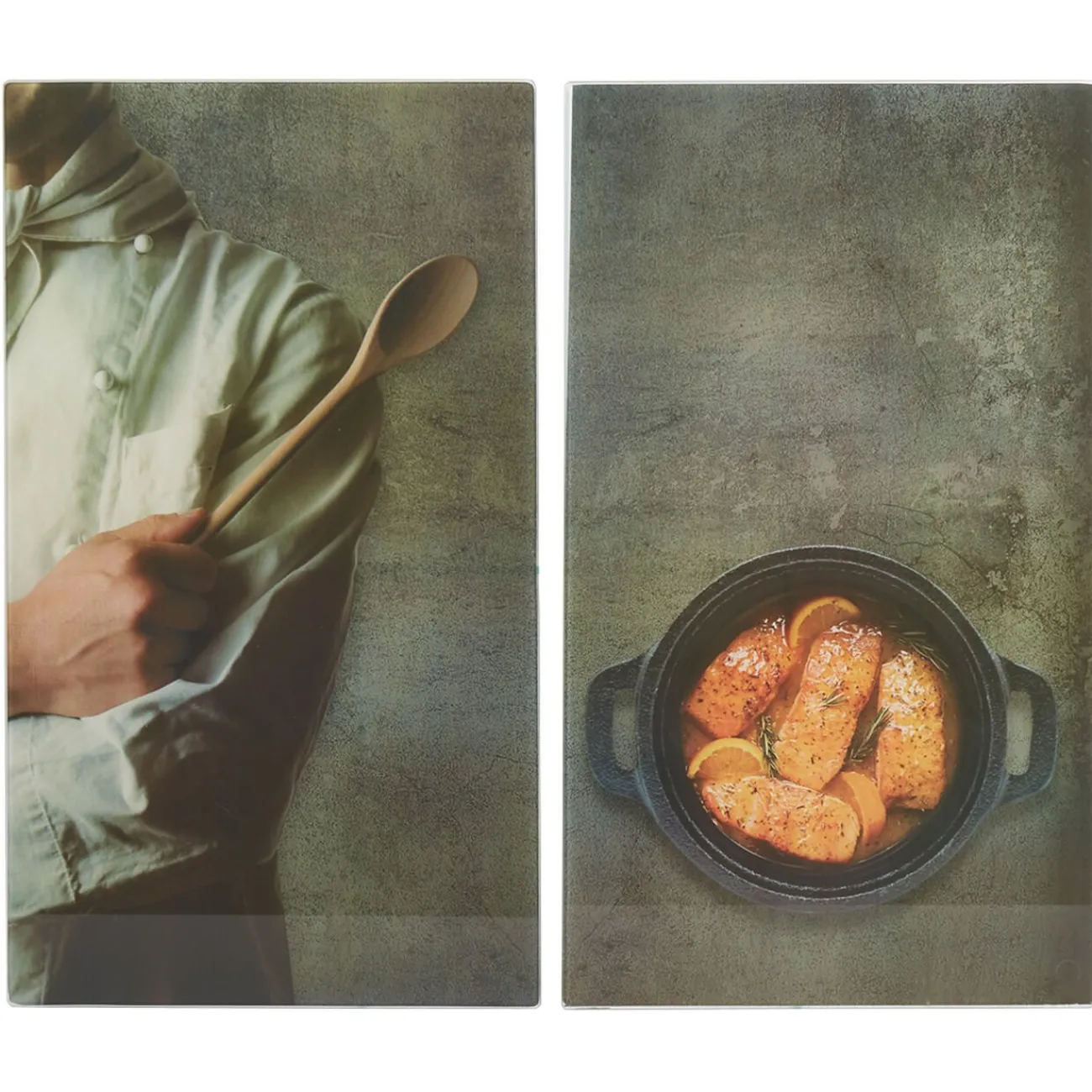 Best Planche à découper cache plaque design chef x2 Cuisson