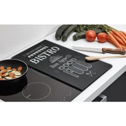 New Planche à découper cache plaque en verre x2 Cuisson