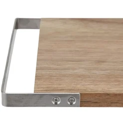 Clearance Planche à découper en acacia avec poignée inox Préparation Culinaire