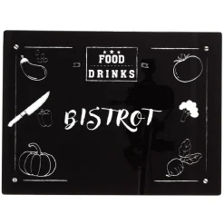 Online Planche à découper en verre noir Préparation Culinaire