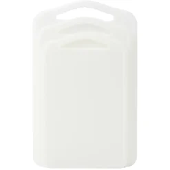 Planche à découper polypropylène blanc x3 Préparation Culinaire