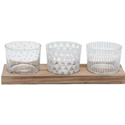 Outlet Planche bois apéritif avec 3 coupelles Vaisselle Et Accessoires De Table