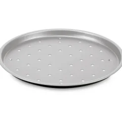 Plaque à pizza antiadhésive ronde Happy Hour gris noir Cuisson