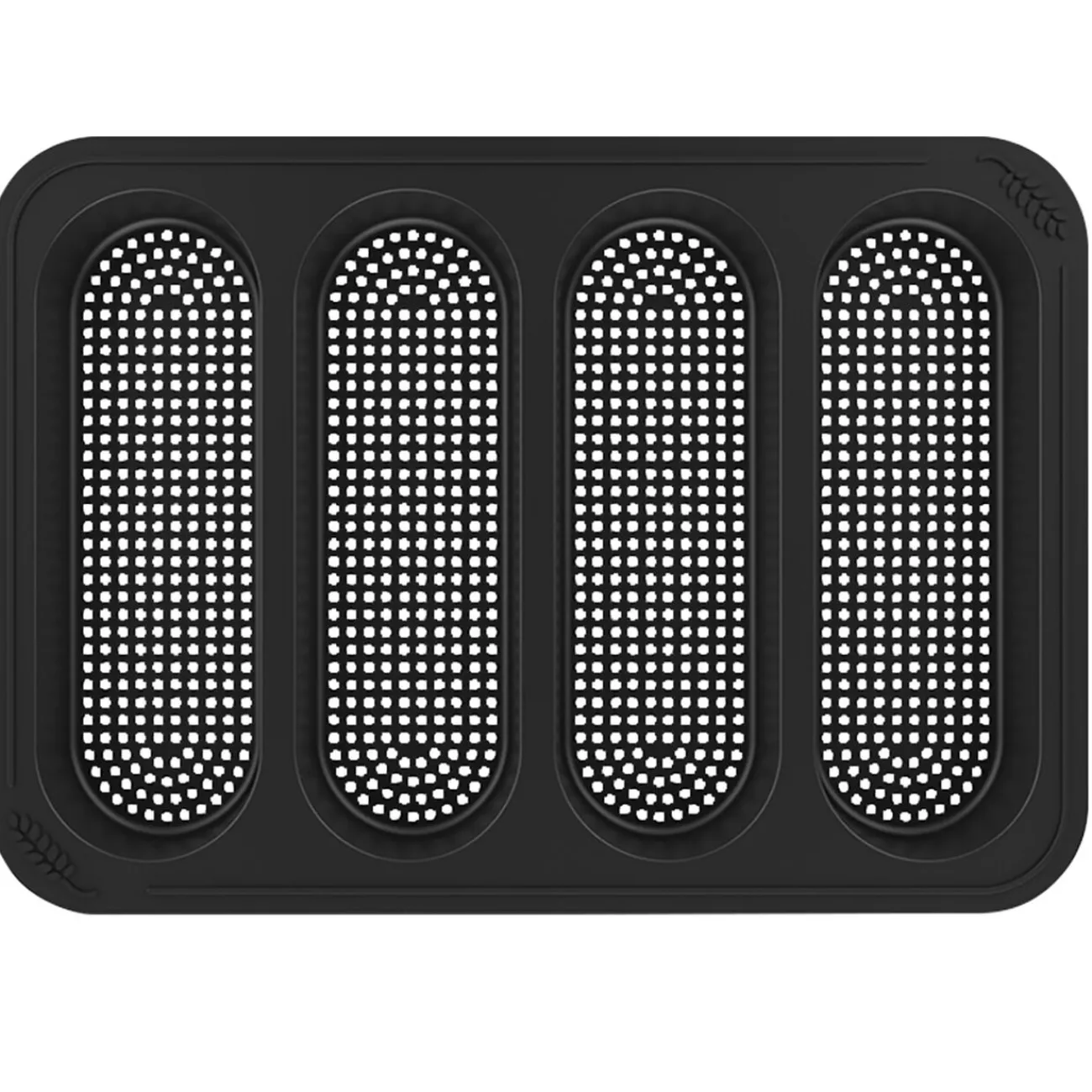 Outlet Plaque demi baguette x4 en silicone 29x21xH3cm Cuisson