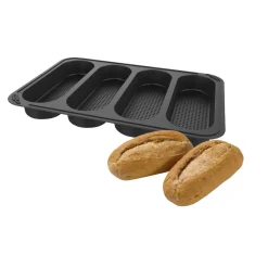 Outlet Plaque demi baguette x4 en silicone 29x21xH3cm Cuisson