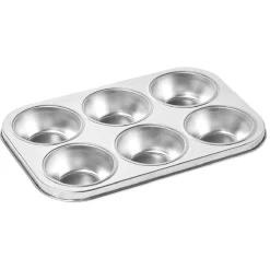Plaque pour 6 muffins en métal Cuisson