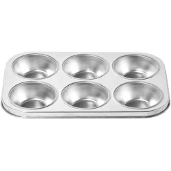 Plaque pour 6 muffins en métal Cuisson