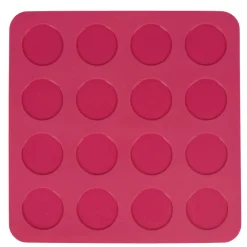 Clearance Plaque silicone 16 macarons rose Cuisson
