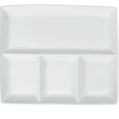 Plat à 4 compartiments blanc|Gifi Discount