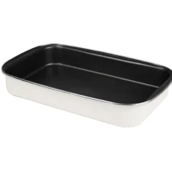 Outlet Plat à four acier émaillé beige 40,5x25 cm Cuisson