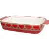 Plat à four design coeur rouge Cuisson