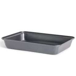 Sale Plat à four en métal noir 30x20xH4,8cm Cuisson