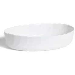 Sale Plat à four en verre opale blanc 36,9x28,6xH8cm Cuisson