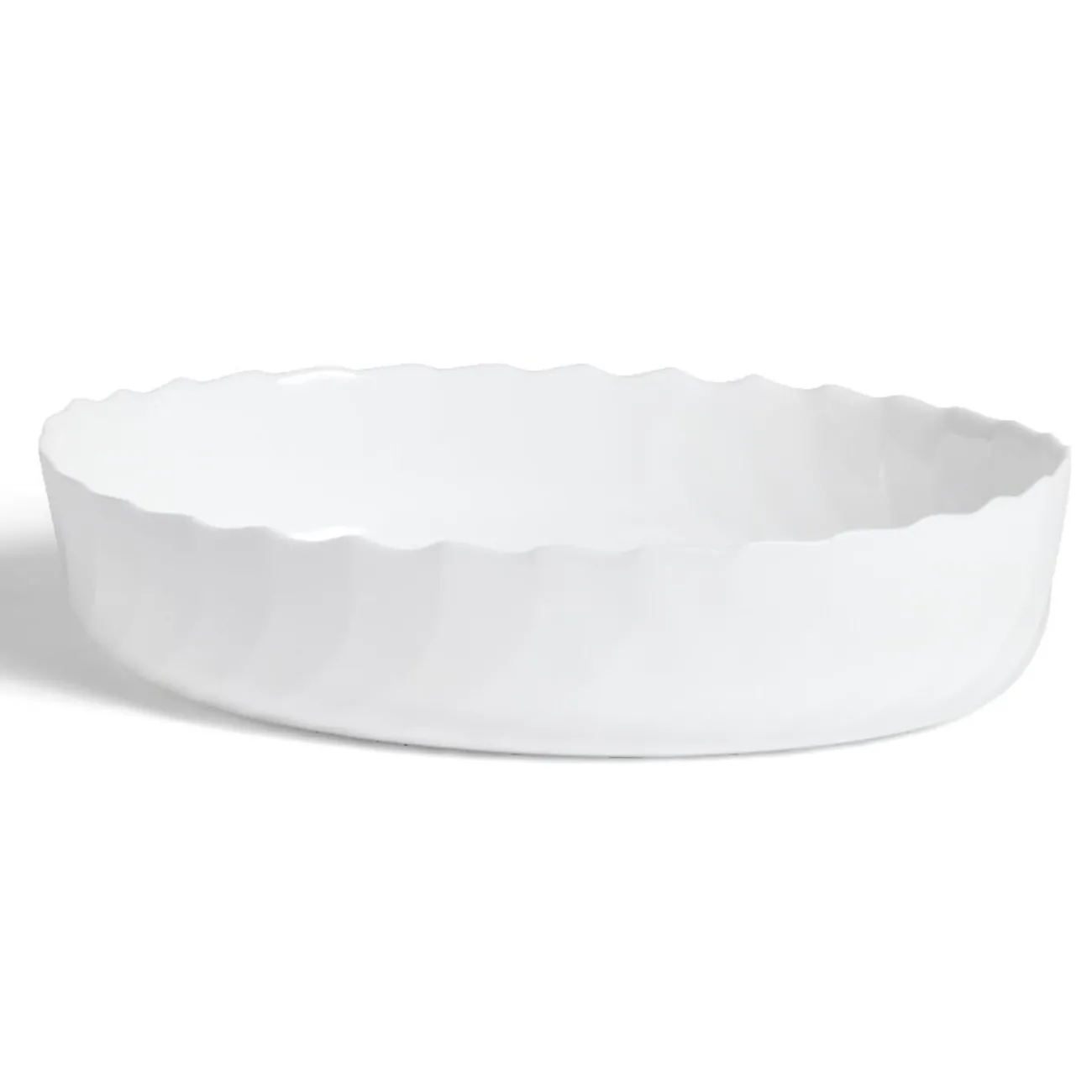 Sale Plat à four en verre opale blanc 36,9x28,6xH8cm Cuisson