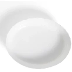 Sale Plat à four en verre opale blanc 36,9x28,6xH8cm Cuisson