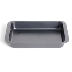 Discount Plat à four métal noir 42x42xH6cm Cuisson