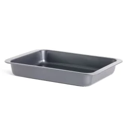 Discount Plat à four métal noir 42x42xH6cm Cuisson
