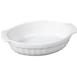Discount Plat à four ovale blanc Cuisson