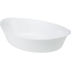 Outlet Plat à four ovale Luminarc verre blanc 32 cm Cuisson