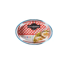 Sale Plat à four ovale verre transparent Cuisson