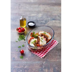 Sale Plat à four ovale verre transparent Cuisson