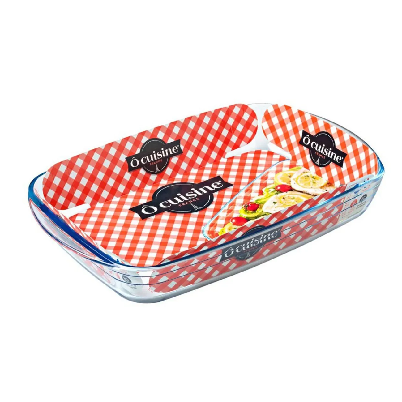 Plat à four rectangle verre Cuisson