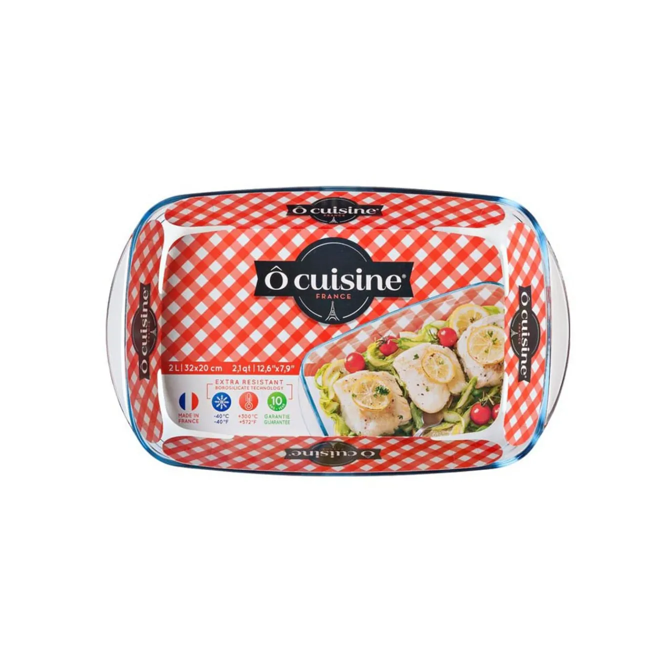 Online Plat à four rectangulaire en verre Cuisson