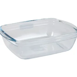 Hot Plat à four rectangulaire en verre avec couvercle Cuisson