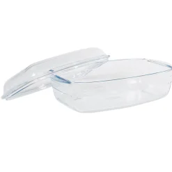 Plat à four rectangulaire transparent 6,5 L Cuisson
