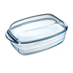 Plat à four rectangulaire transparent 6,5 L Cuisson